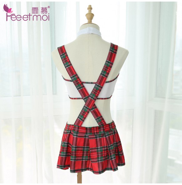 FEE ET MOI Innocent Sweet Student Costume (Red - White)